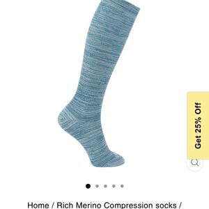 Brand new Merino Wool Blue Compression Socks